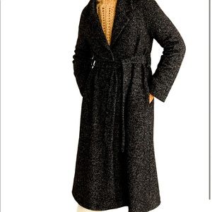 Mango black wool coat in size xs-s